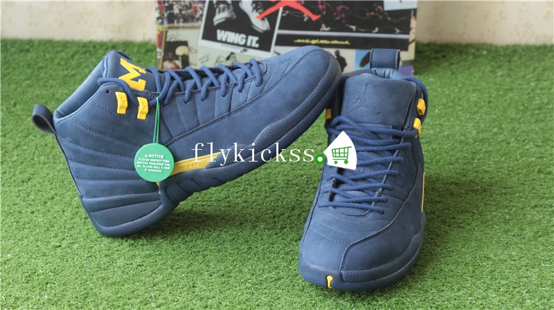 Authentic Air Jordan 12 Retro Michigan